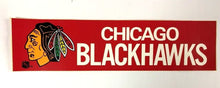 Load image into Gallery viewer, Vintage Chicago Blackhawks NHL Hockey Team Bumper Sticker Decal Black Hawks