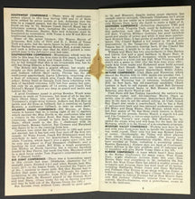Load image into Gallery viewer, 1961 Early Times Whiskey Brand Pro + College Football Schedule Book NCAA Vintage