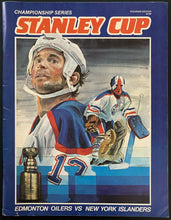 Load image into Gallery viewer, 1983 Stanley Cup Final Game 2 Program Northlands Islanders Oilers NHL Hockey