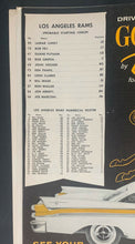 Load image into Gallery viewer, 1958 NFL Program LA Times 14th Annual Charity Football Game Rams vs Redskins