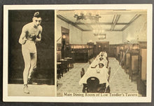 Load image into Gallery viewer, 1923 Lew Tendler Boxer Boxing Vintage Press Photo + Postcard Tendler's Tavern