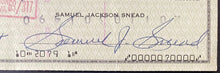 Load image into Gallery viewer, 1975 Sam Snead Signed Greenbrier Cheque HOF Caddie Ernest Creamy Corlan Golf