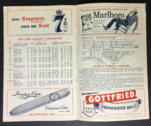 Load image into Gallery viewer, 1960 Yankee Stadium MLB Program New York Yankees Detroit Tigers Ruth DiMaggio