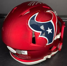 Load image into Gallery viewer, JJ Watt Autographed Houston Texans Blaze Signed Football Mini Helmet NFL COA