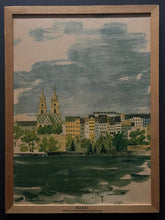 Load image into Gallery viewer, Framed Print Basel Switzerland Presented To Members Edmonton Mercury Hockey Team