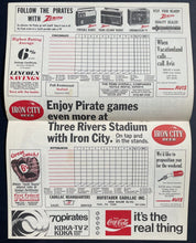 Load image into Gallery viewer, 1970 NLCS Games 1 & 2 Cincinnati Reds Pittsburgh Pirates Program MLB Baseball