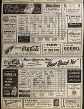 Load image into Gallery viewer, 1941 Briggs Stadium MLB Baseball Program Detroit Tigers vs New York Yankees