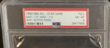Load image into Gallery viewer, 1994 NBA Basketball All Star Game Full Ticket Target Center Minnesota PSA 8