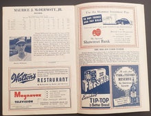 Load image into Gallery viewer, 1949 Fenway Park Baseball Program Boston Red Sox vs Philadelphia Athletics MLB