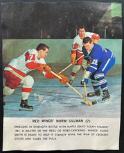 Load image into Gallery viewer, 1964 Toronto Star Premium Norm Ullman Hockey Promo Contest On Back Rare NHL