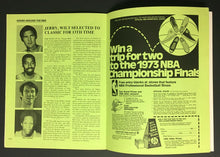 Load image into Gallery viewer, 1973 NBA Basketball Program Phoenix Suns vs Los Angeles Lakers Wilt Chamberlin