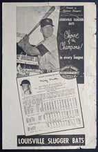 Load image into Gallery viewer, 1956 Rare Mickey Mantle Louisville Slugger Ad Baseball MLB New York Yankees