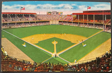 Load image into Gallery viewer, 1940's Briggs Stadium Detroit Tigers MLB Baseball Postcard Vintage Post Card