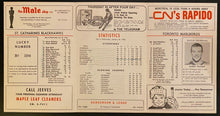 Load image into Gallery viewer, 1966 Vintage OHA Hockey Program Toronto Marlboros Signed Autographed Gus Bodnar