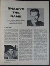 Load image into Gallery viewer, 1958 Hockey Pictorial Magazine Autographed By Eddie Litzenberger Blackhawks NHL