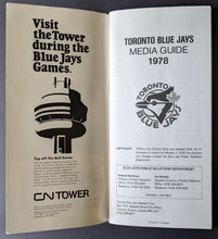 Load image into Gallery viewer, 1978 Toronto Blue Jays Media Guide Second Season MLB Baseball Vintage