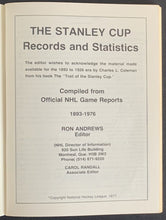 Load image into Gallery viewer, 1977 NHL Hockey Stanley Cup Records + Statistics Media Guide Clarke Dryden Cover