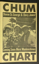 Load image into Gallery viewer, 1967 Chum Radio Survey Chart Toronto Everly Bros. Turtles Jefferson Airplane