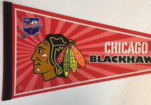 Load image into Gallery viewer, Chicago Blackhawks Hockey Pennant NHL 2008 Hockeyville Kraft CBC Full Size
