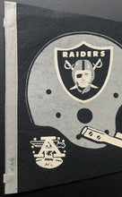 Load image into Gallery viewer, 1960's American Football League Oakland Raiders Full Size Pennant