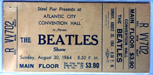Load image into Gallery viewer, 1964 The Beatles Full Concert Ticket Atlantic City iCert Authenticated + Slabbed
