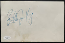 Load image into Gallery viewer, Billie Jean King HOF Tennis Player Signed Autographed Cut Sheet Vintage JSA