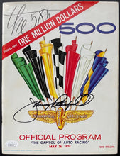 Load image into Gallery viewer, 1974 Indy 500 Johnny Rutherford Autographed Signed Program Racing JSA Vintage