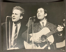 Load image into Gallery viewer, 1966 Simon & Garfunkel Press Photo Concert Stage Performance Folk Music Duo Vtg