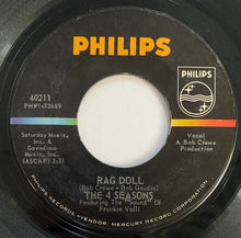 Load image into Gallery viewer, 1964 Vintage Frankie Valli Four Seasons Rag Doll Silence Is Golden Vinyl Record