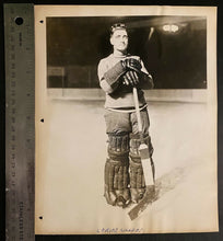Load image into Gallery viewer, 1927 NHL Hockey Photo New York Rangers Legendary Goalie Lorne Chabot