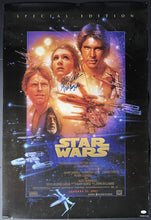 Load image into Gallery viewer, 1997 Star Wars Carrie Fisher Autographed Signed Movie Poster + Inscribed JSA LOA