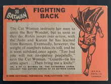 Load image into Gallery viewer, 1966 Topps Batman Black Bat #30 Fighting Back Non Sports Trading Card