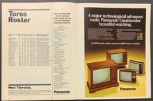 Load image into Gallery viewer, 1974 WHA Hockey Program Toronto Toros vs Houston Aeros Wayne Dillon 4 Goals Howe