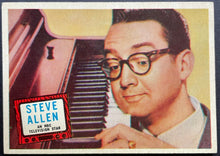 Load image into Gallery viewer, 1957 Topps Hit Stars Trading Card Steve Allen #81 Non Sports Vintage