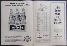Load image into Gallery viewer, 1968 Empire Stadium CFL Program B.C. Lions vs Hamilton Tiger Cats Football