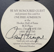 Load image into Gallery viewer, Trent Frayne Famous Sportswriter Signed NHL Hockey Hall Of Fame Guest Card