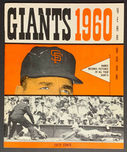 Load image into Gallery viewer, 1960 MLB Baseball San Francisco Giants Yearbook Willie Mays Vintage Year Book