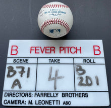Load image into Gallery viewer, Fever Pitch Cast Signed Baseball Autographed + Camera Slate Boston Red Sox JSA