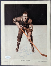Load image into Gallery viewer, Muzz Murray Patrick Autographed Signed Program Page New York Rangers NHL VTG JSA