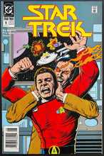 Load image into Gallery viewer, June 1990 Star Trek Comic Book + Matching Card Vintage DC