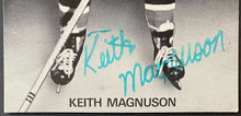 Load image into Gallery viewer, 1970s NHL Hockey Rare 7Up Promo Signed Keith Magnuson Autographed Postcard