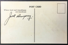 Load image into Gallery viewer, 1930s Jack Dempsey Madison Square Gardens Restaurant Post Card Boxing Vintage