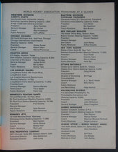 Load image into Gallery viewer, 1973 1st Year WHA Program New York Raiders vs Ottawa Nationals Gavin Kirk Cover