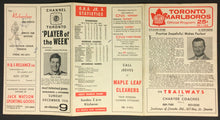 Load image into Gallery viewer, 1966 Toronto Marlboros Official Hockey Game Program Hamilton Red Wings Vtg