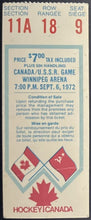 Load image into Gallery viewer, 1972 Summit Series Canada vs USSR Hockey Ticket Stub Game 3 Winnipeg Arena iCert