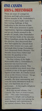Load image into Gallery viewer, 1976 Signed John Diefenbaker HC Copy Memoir One Canada 1956-1962 Autographed LOA