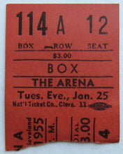 Load image into Gallery viewer, 1955 Cleveland Barons AHL Hockey Game Ticket Stubs with Original Envelope