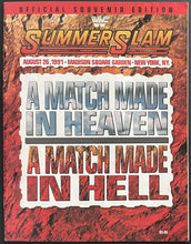 Load image into Gallery viewer, 1991 WWF Summerslam Program Macho Man Randy Savage Madison Square Garden