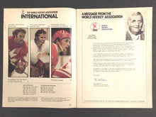 Load image into Gallery viewer, 1976 The World Hockey Association WHA International Program Bobby Hull Vintage