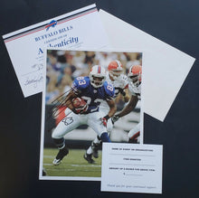 Load image into Gallery viewer, NFL Buffalo Bills Lee Evans Autographed Photo LOA Vintage Signed Sports Picture
